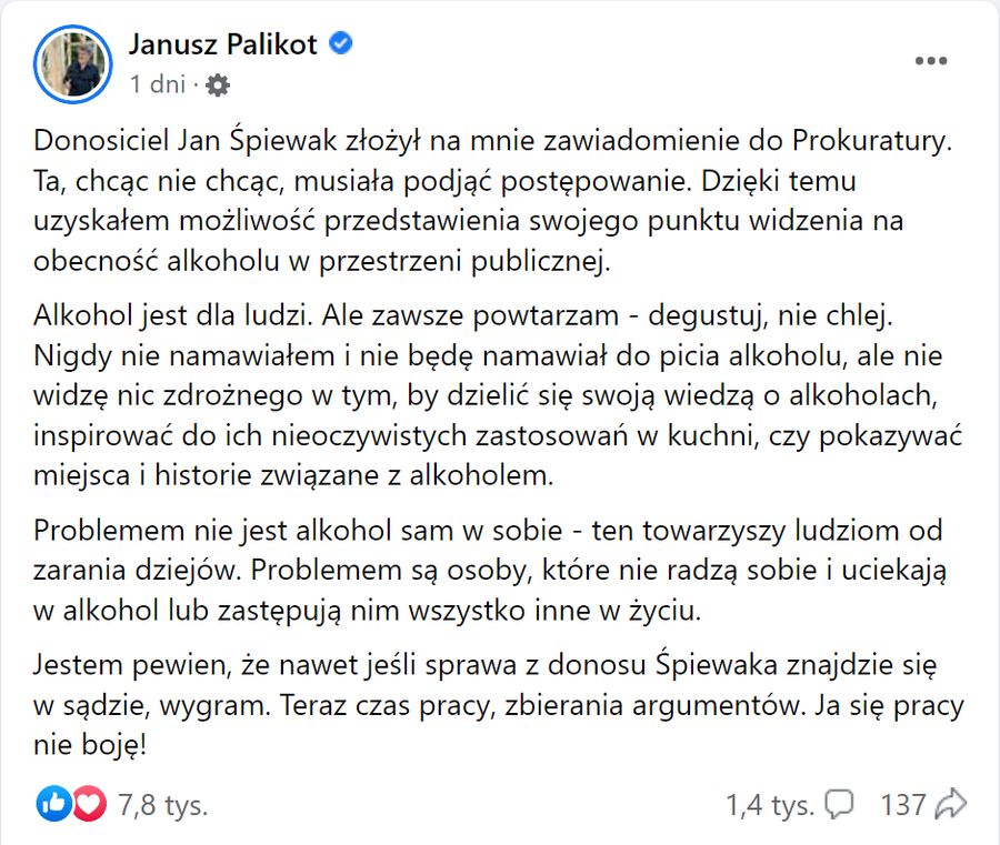 Palikot odpowiada na zarzuty