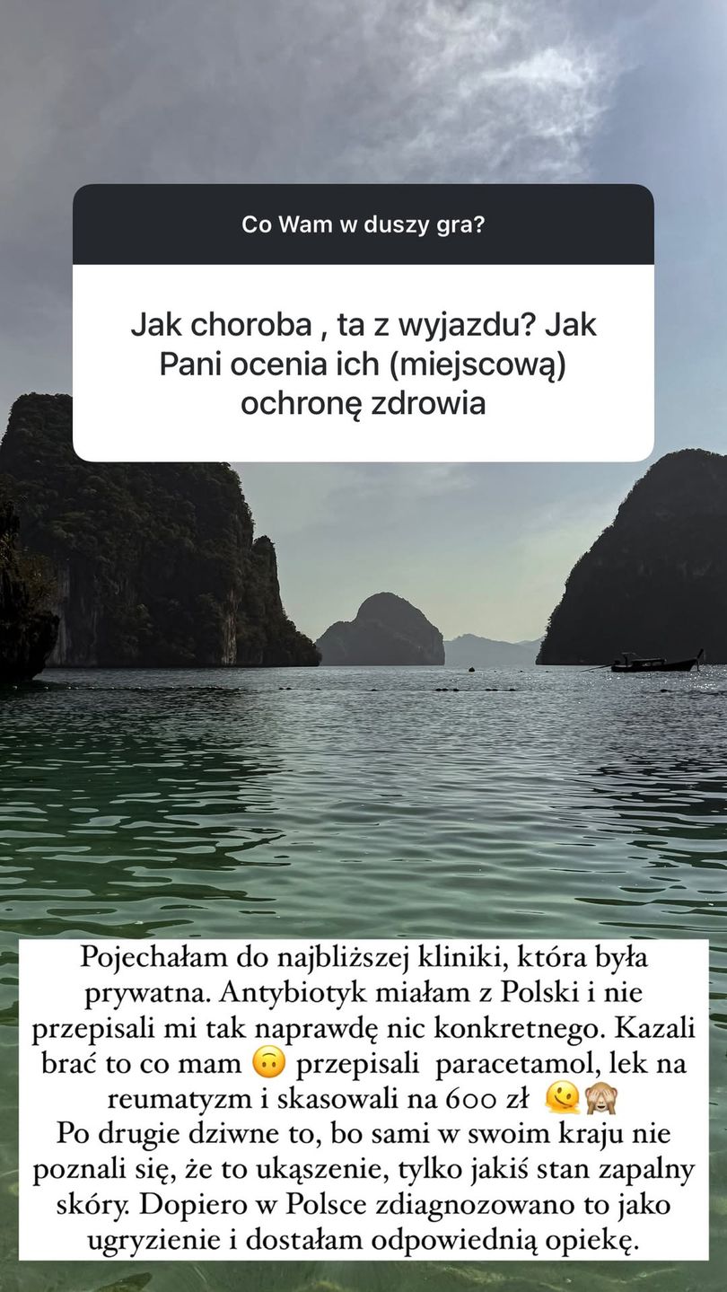 Edyta Pazura rozprawia o swoim zdrowiu po powrocie z Tajlandii
