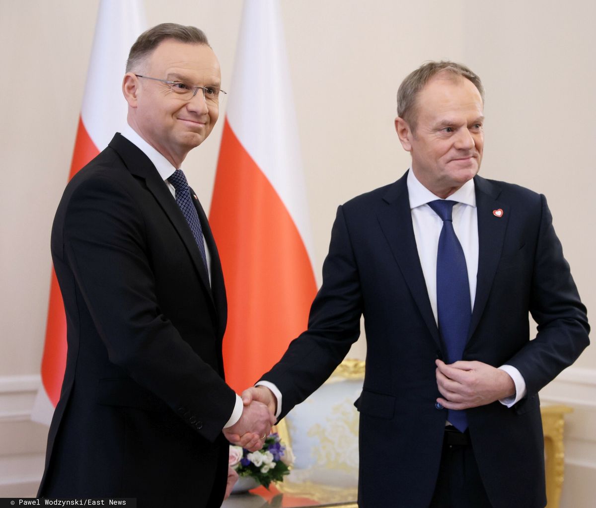 Spotkanie prezydenta Andrzeja Dudy z premierem Donaldem Tuskiem