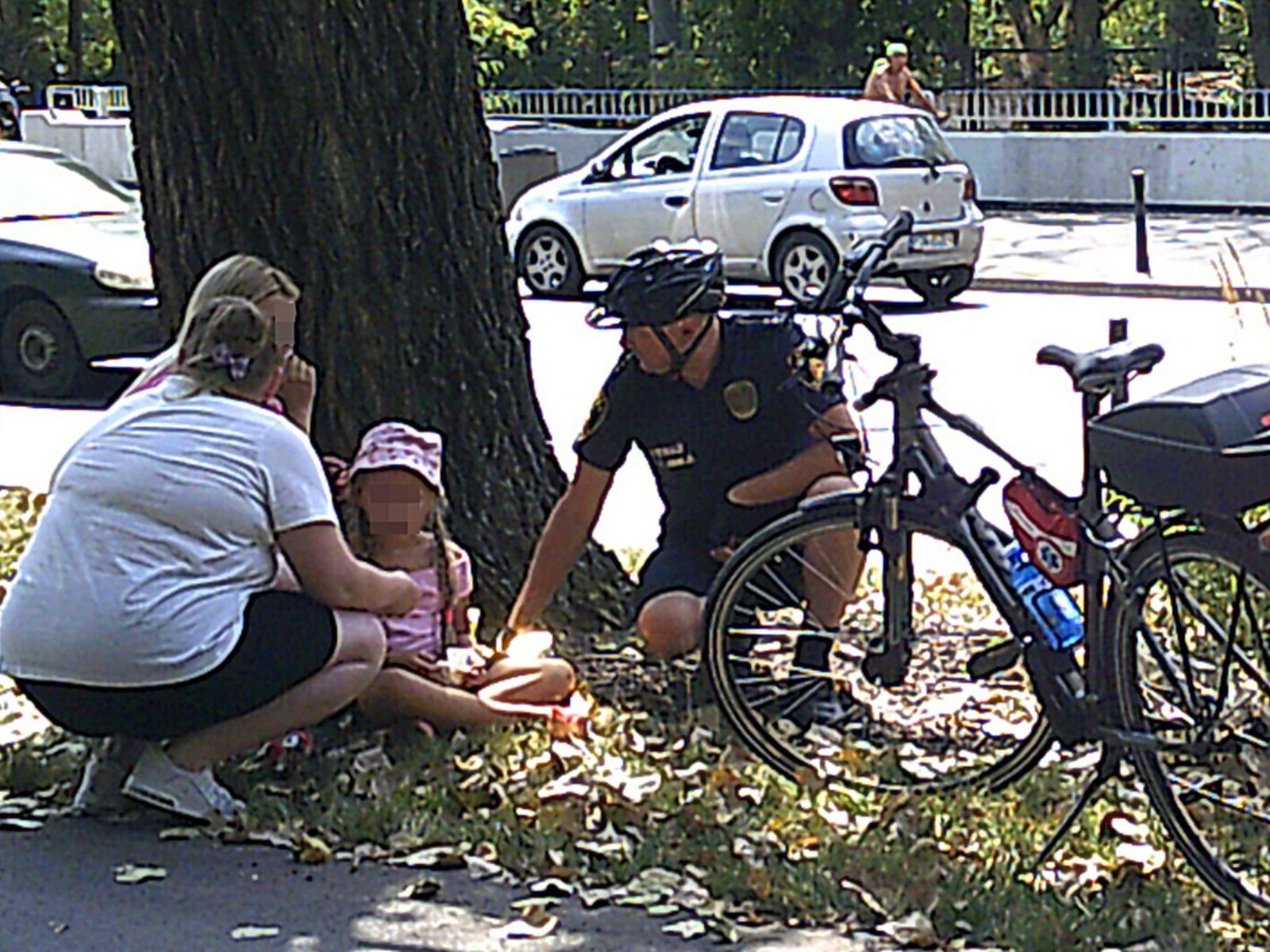 Interwencja strażników w Warszawie 