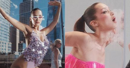 Wystrojona Bella Hadid wygina się w akwarium...