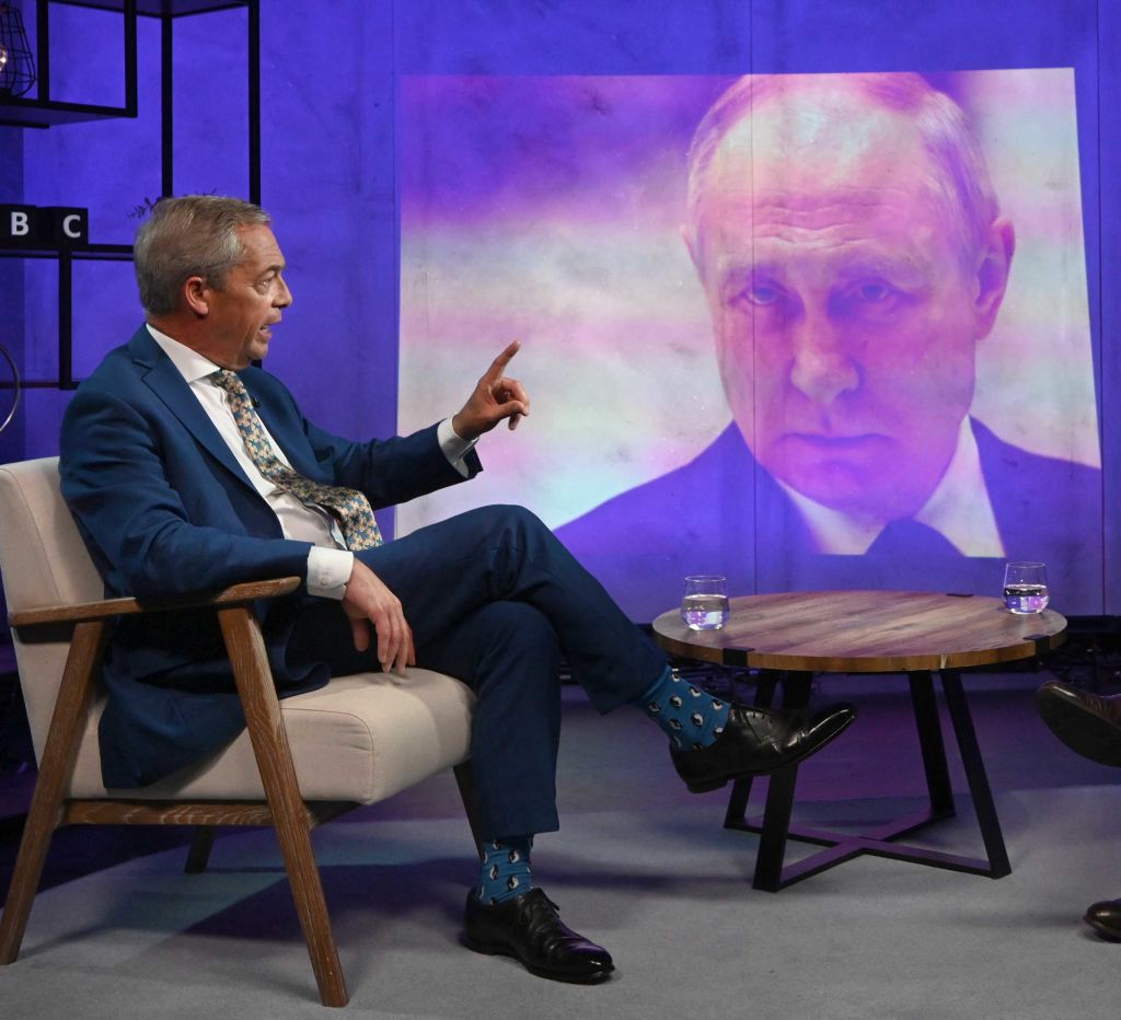 Farage under fire for comments favouring Putin amidst Ukraine war