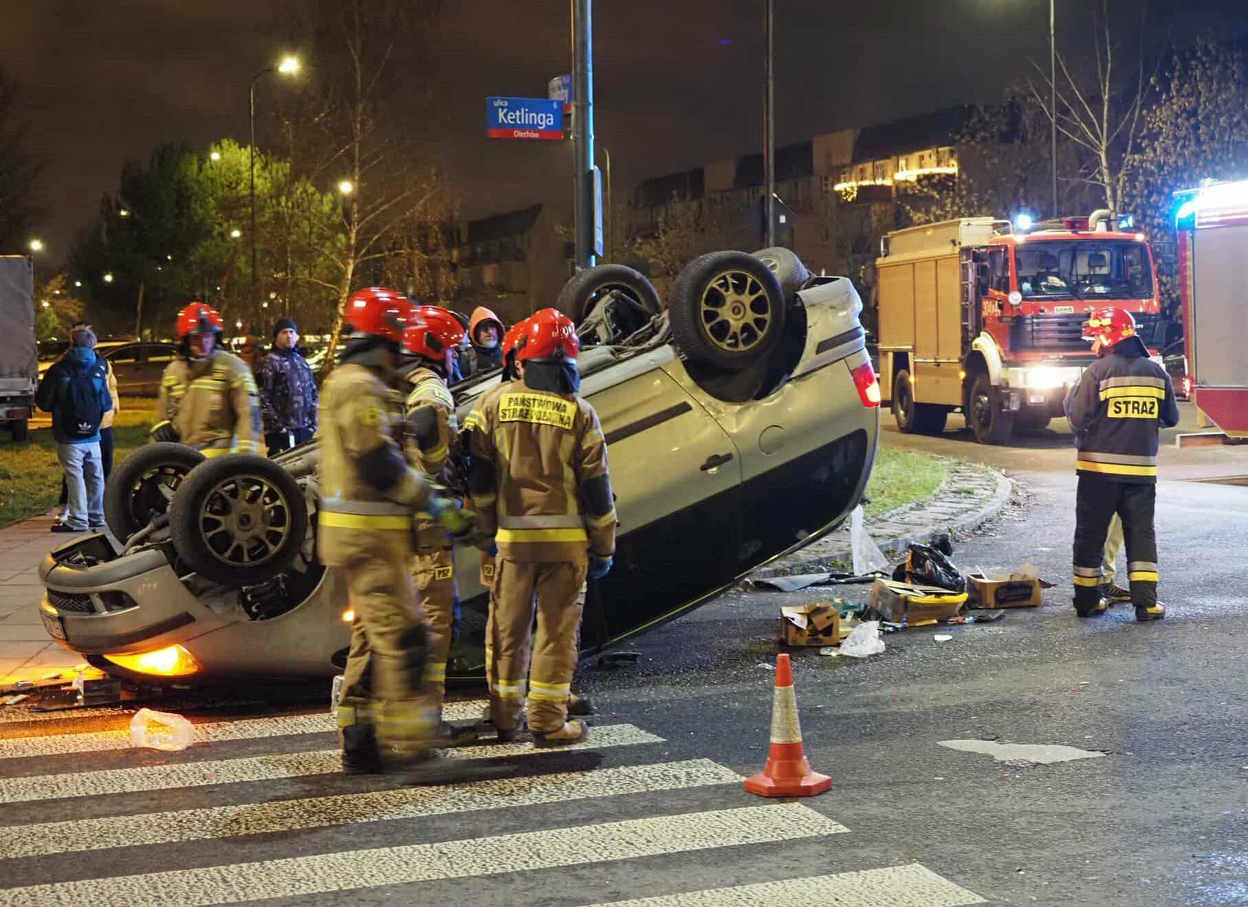 Wypadek na Janowie w Łodzi.
