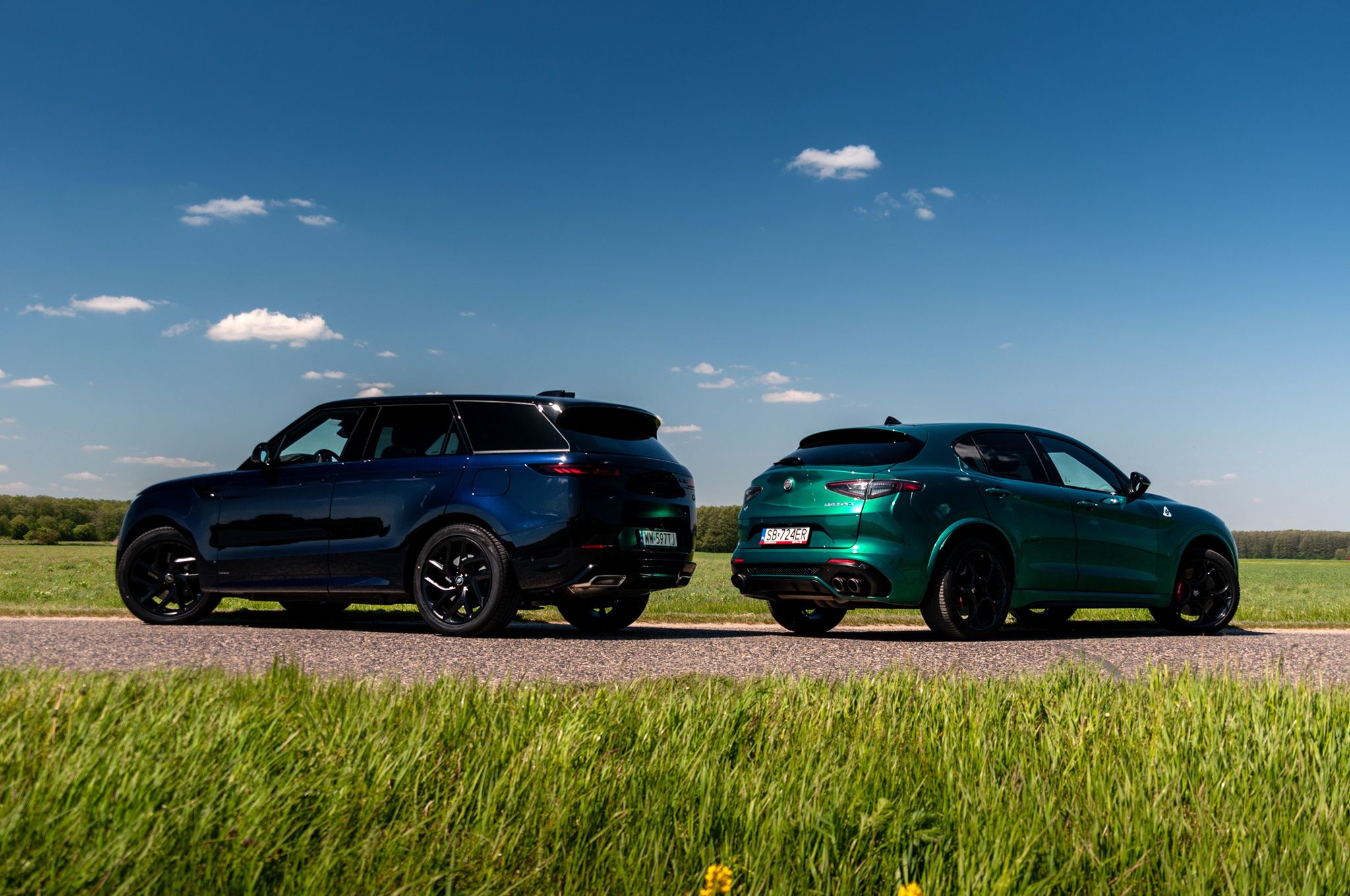 Alfa Romeo Stelvio Quadrifoglio i Range Rover Sport P510