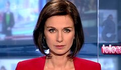 Agata Biały-Cholewińska prowadzącą „Teleexpress”