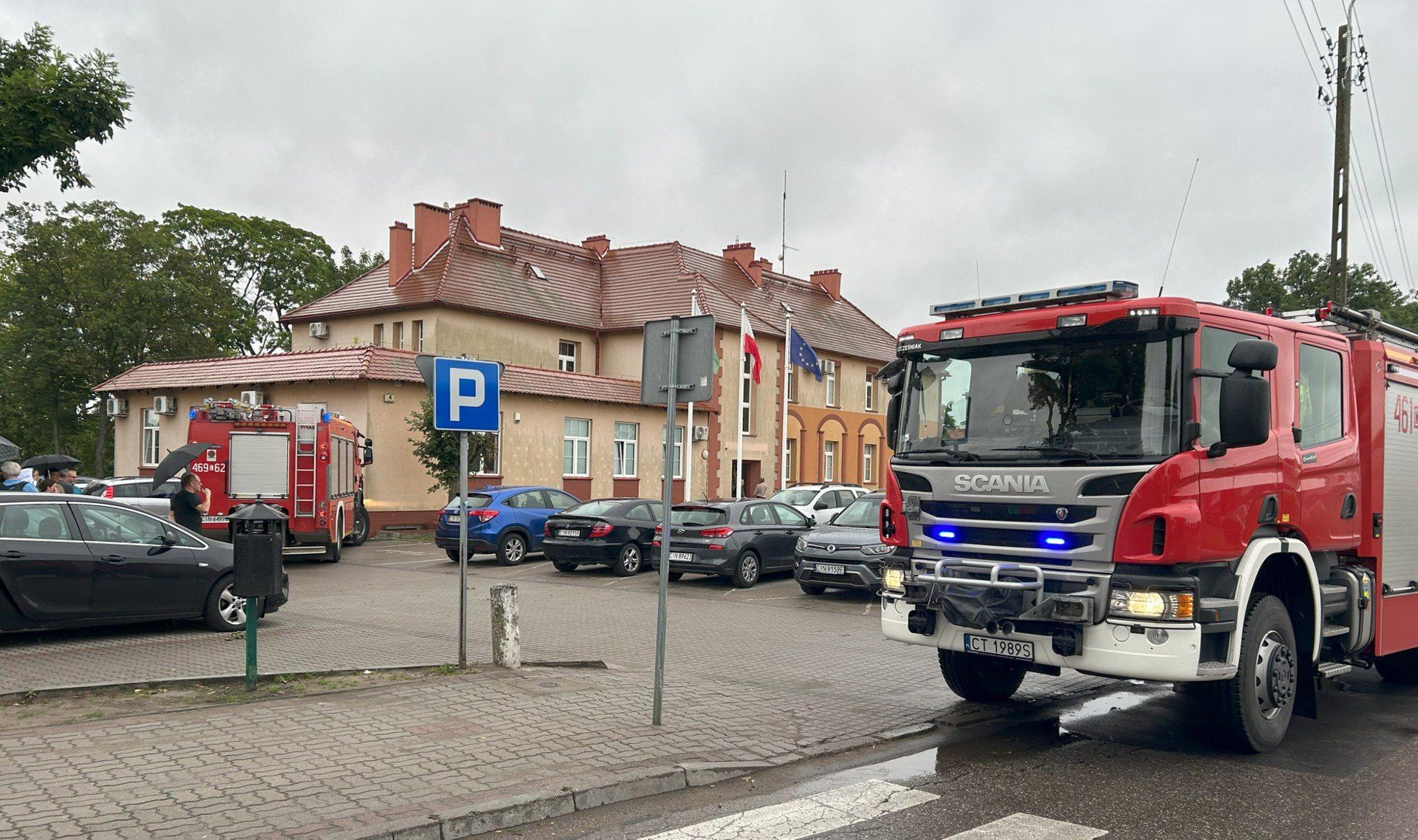 Interwencja Straży Pożarna w Urzędzie Miejskim w Kruszwicy