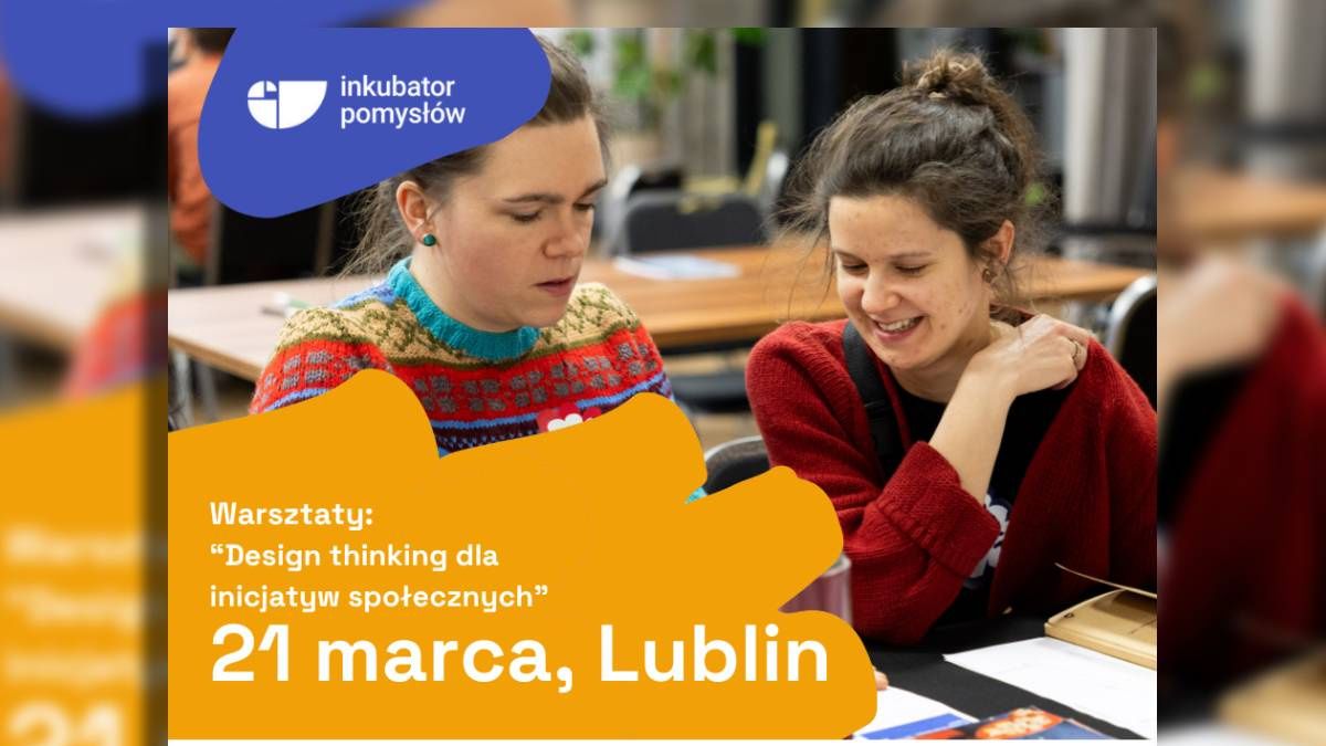 grafika Warsztaty Design thinking dla inicjatyw społecznych