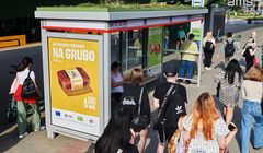 Putka reklamuje się na EKO wiatach AMS-u