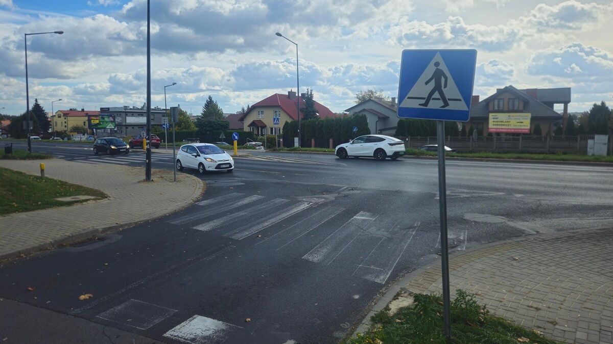 Skrzyżowanie ul. Willowej z ul. Tarasową w Lublinie