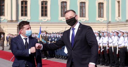 Ukraina. Prezydent Duda spotkał się Wołodymrem Zełenskim