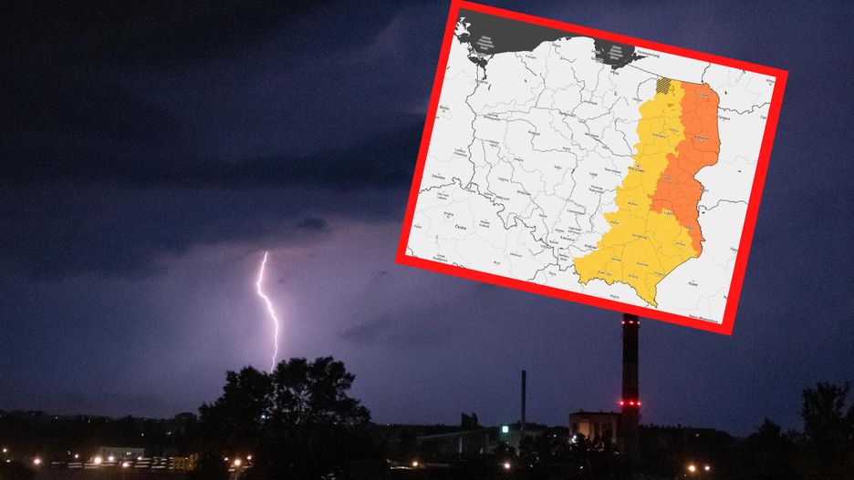 Silne burze spodziewane są na wschodzie Polski