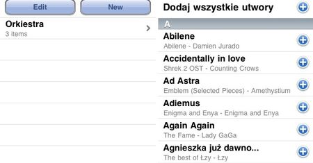 Tworzymy listy odtwarzania bezpośrednio w iPhonie