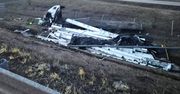 Tragiczny wypadek na autostradzie A4. Ciężarówka spadła z nasypu