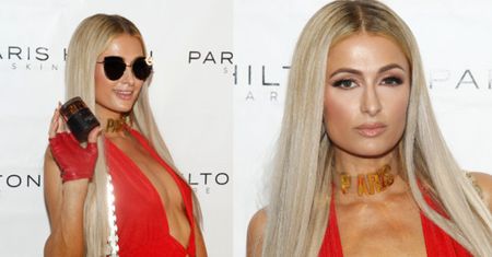 Biust Paris Hilton promuje nową linię kosmetyków. Kuszący? (FOTO)