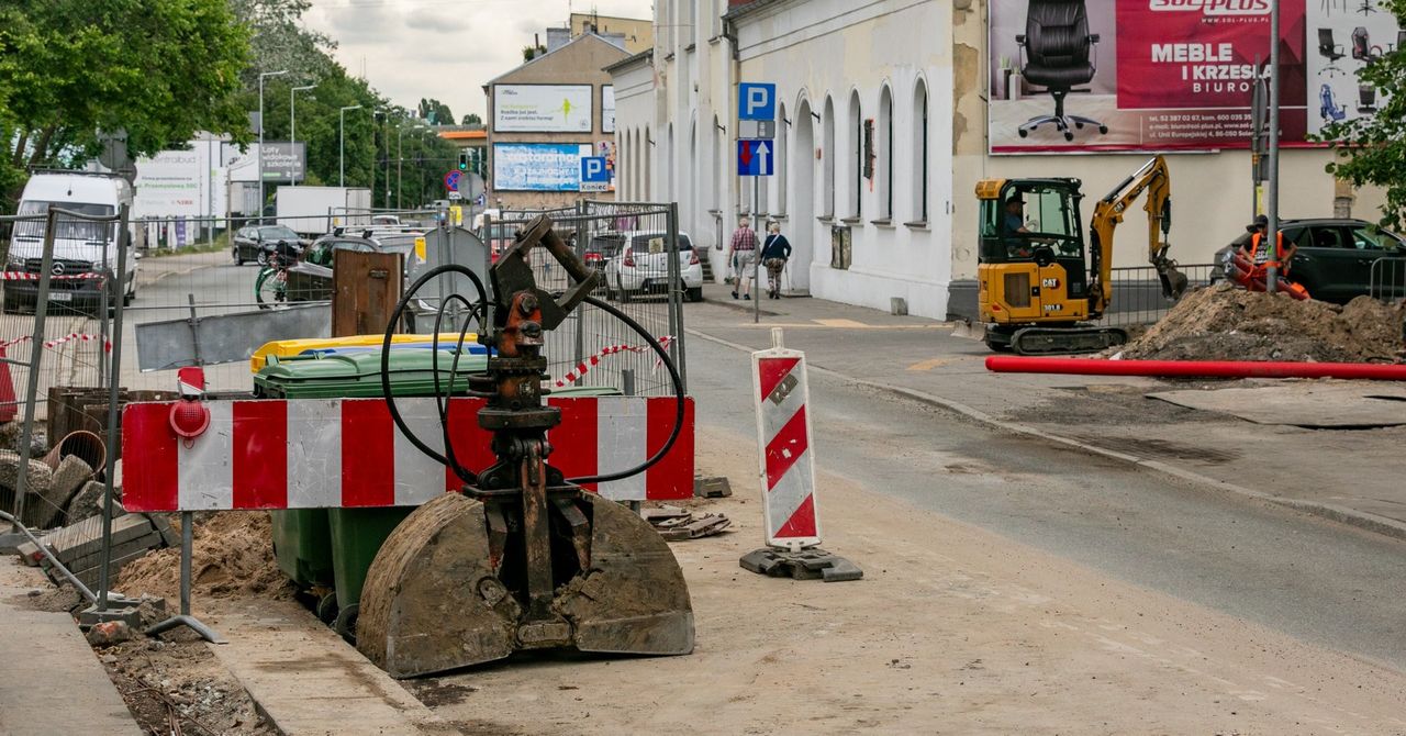 Trwa przebudowa kolektora sanitarnego w Bydgoszczy przy ul. Toruńskiej