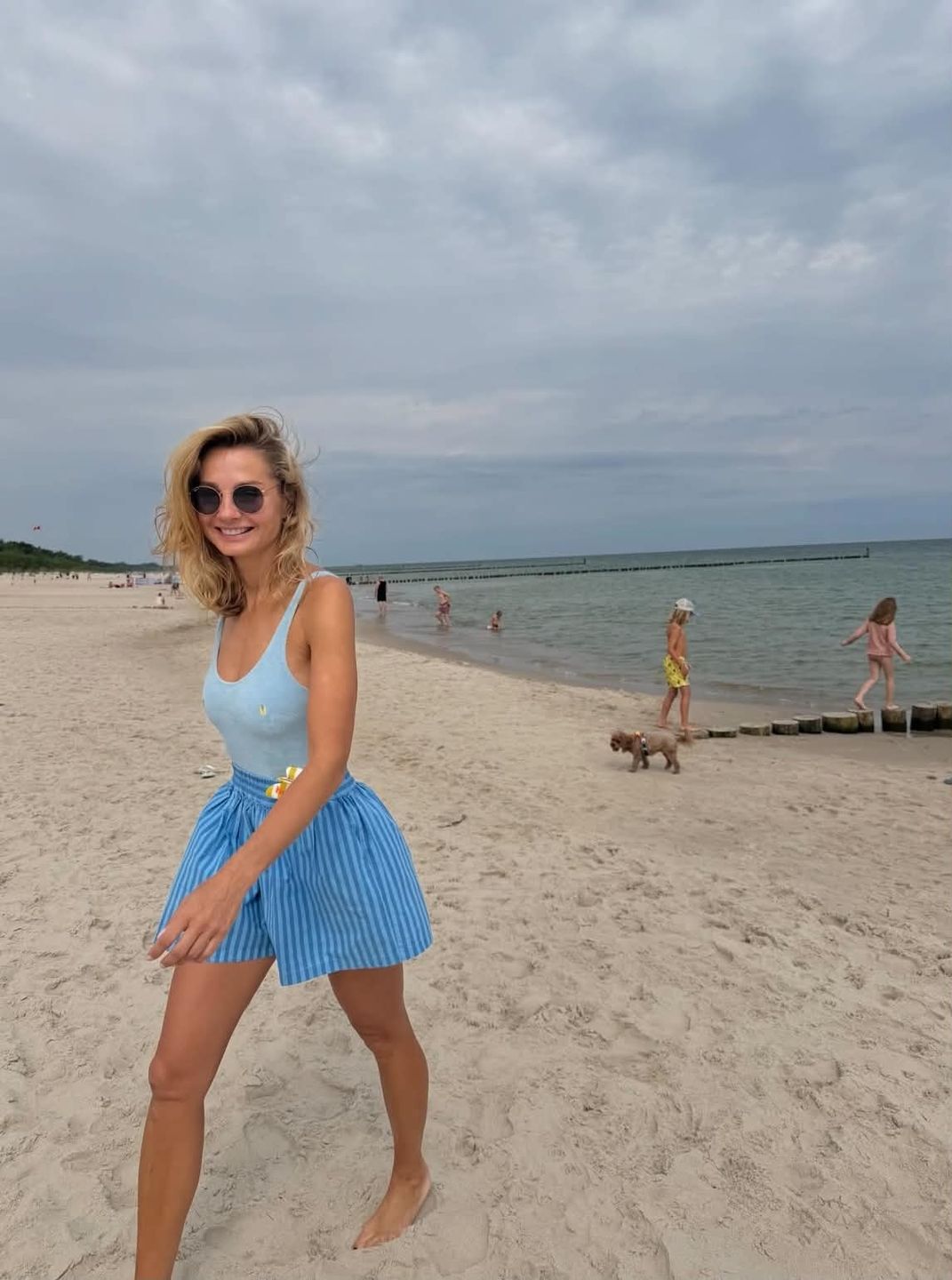 Nadmorskie wakacje Małgorzaty Sochy z familią