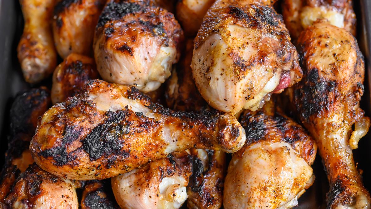 Pałki z kurczaka na grillu