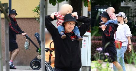 TYLKO NA PUDELKU: Nergal eksploruje Sopot w towarzystwie mamy, ukochanej i SYNA. Rodzinka jak z obrazka? (ZDJĘCIA)