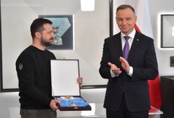 To Duda dał Zełenskiemu. "Trudno ukryć łzy"