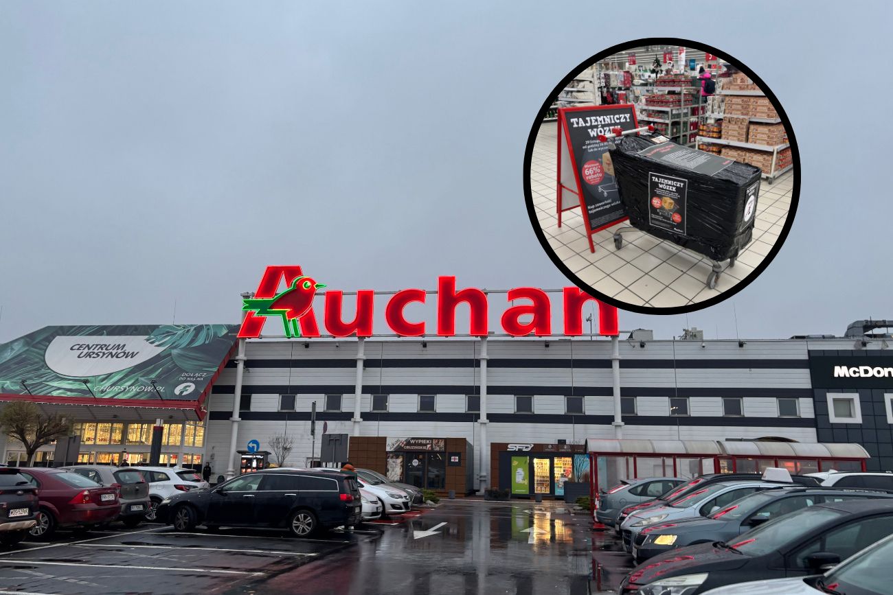 "Tajemniczy Wózek" w Auchan z okazji Black Friday