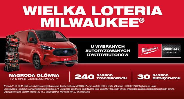 Milwaukee z loterią, pula nagród pół miliona złotych