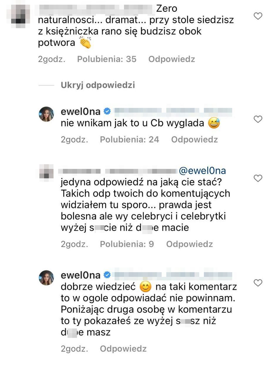 Komentarze pod postem Ewel0ny