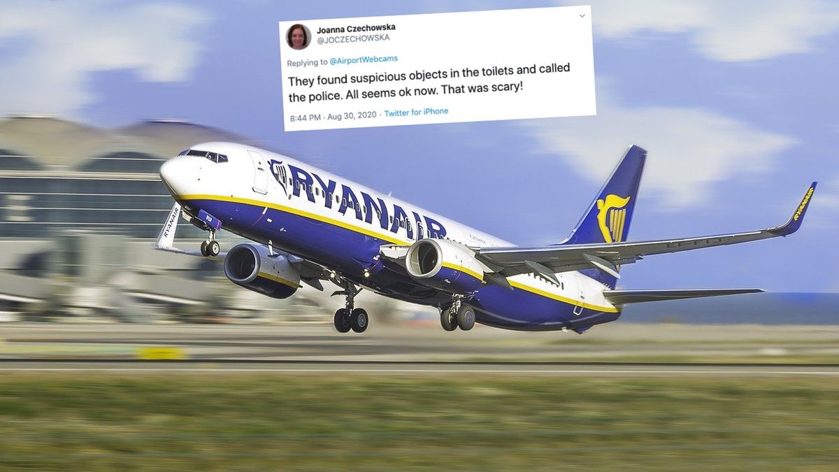 Dramat na pokładzie Ryanaira
