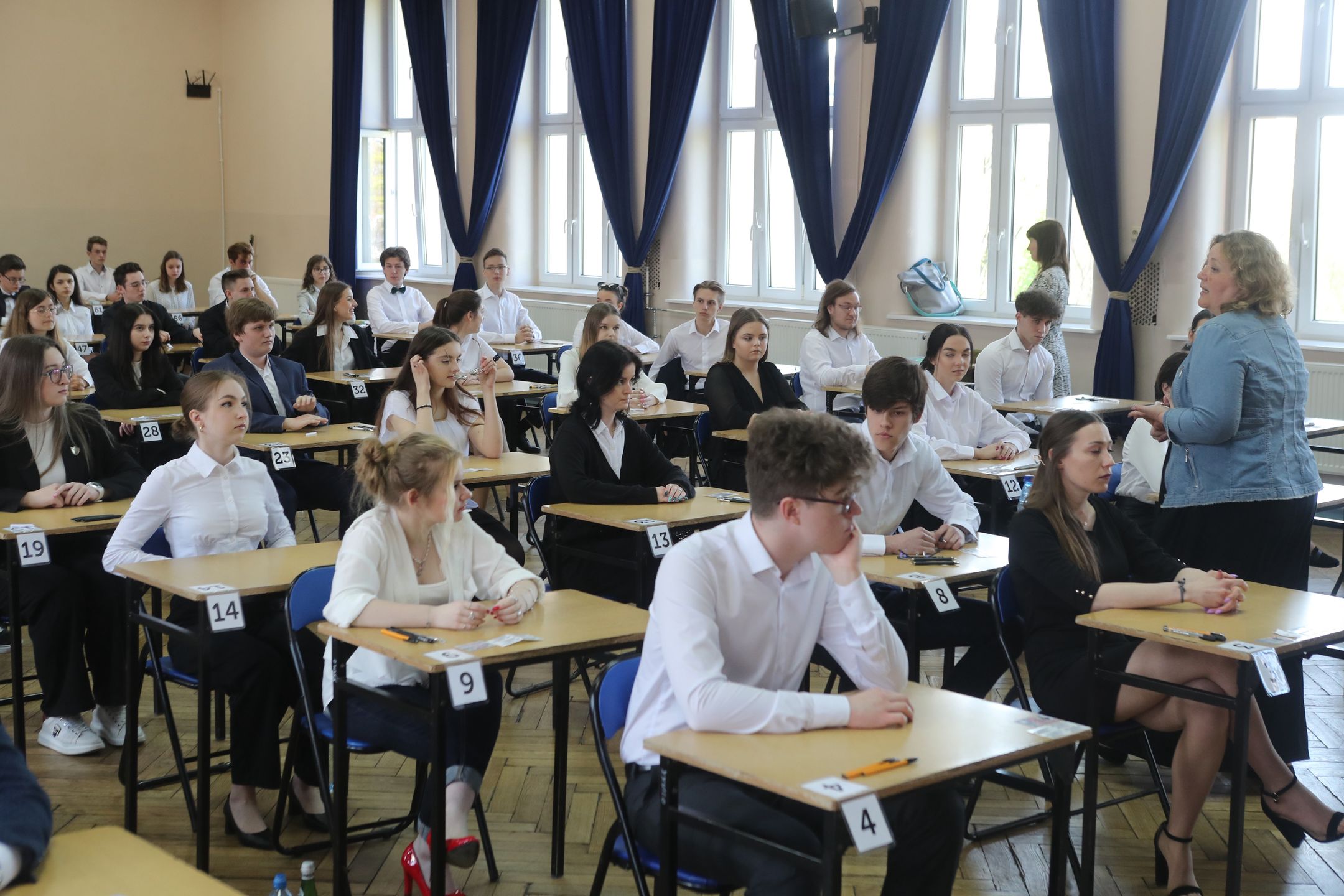 Lodz 04.05.2022 Matura z jezyka polskiego w XXVI LO im. Krzysztofa Kamila Baczynskiego w Lodzi.