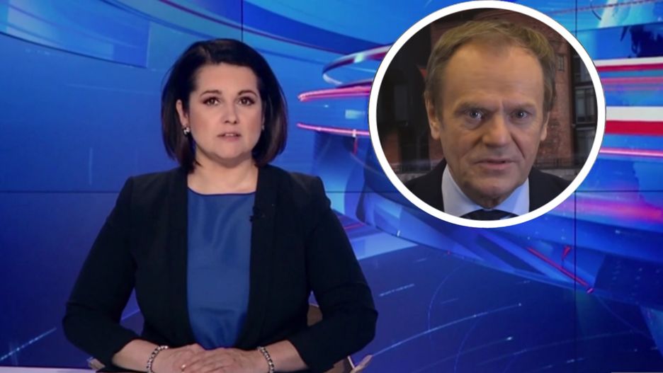 Donald Tusk i jego "für Deutschland" przypadli do gustu reporterom "Wiadomości"