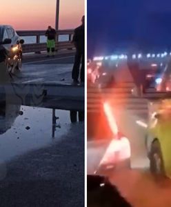 Most Krymski uszkodzony. Eksplozje o świcie. Są pierwsze nagrania
