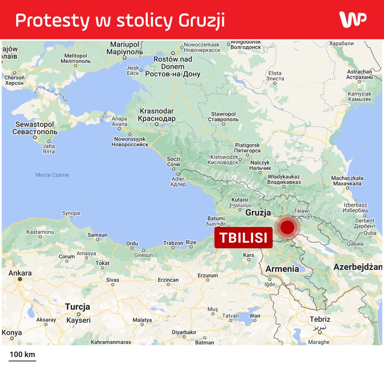 Protesty w stolicy Gruzji