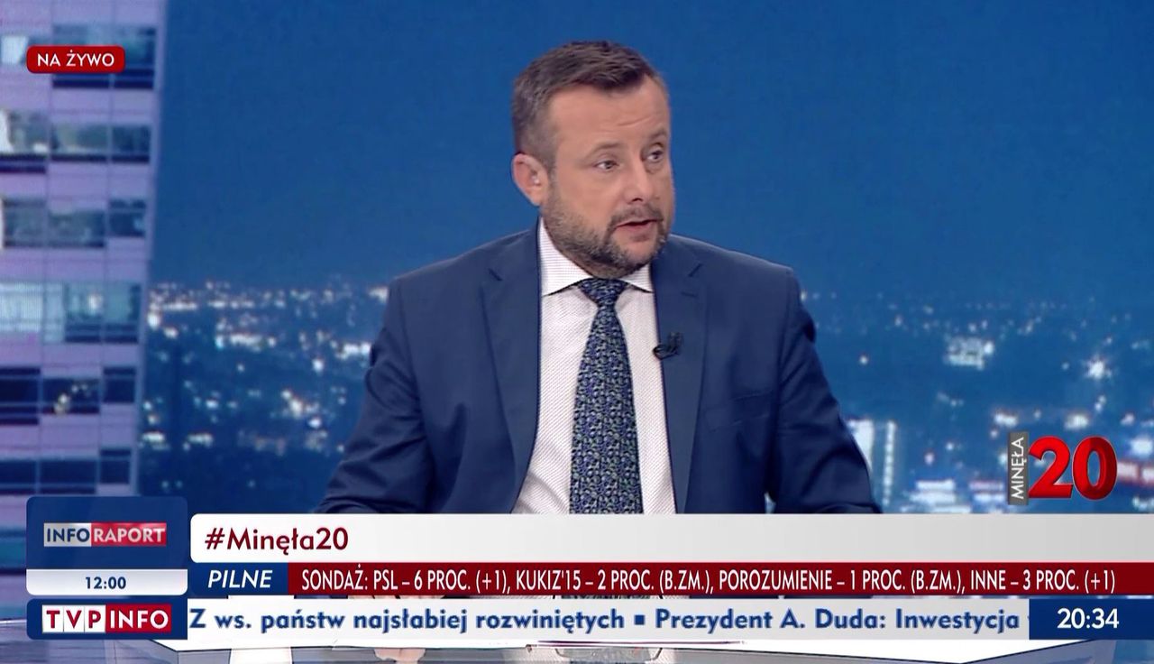 Trzęsienie w TVP Info. Jest decyzja ws. prezentera