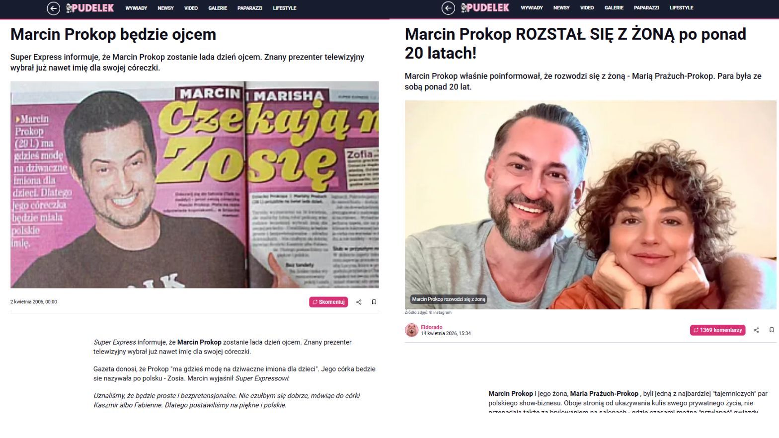 Marcin Prokop został ojcem 