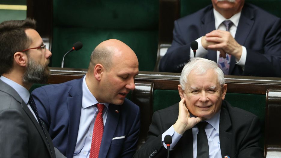Szymon Szynkowski vel Sęk i Jarosław Kaczyński