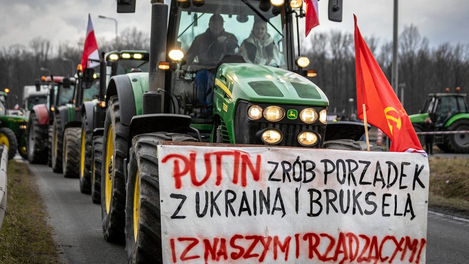 Ogólnopolski protest rolników w Gorzyczkach.
