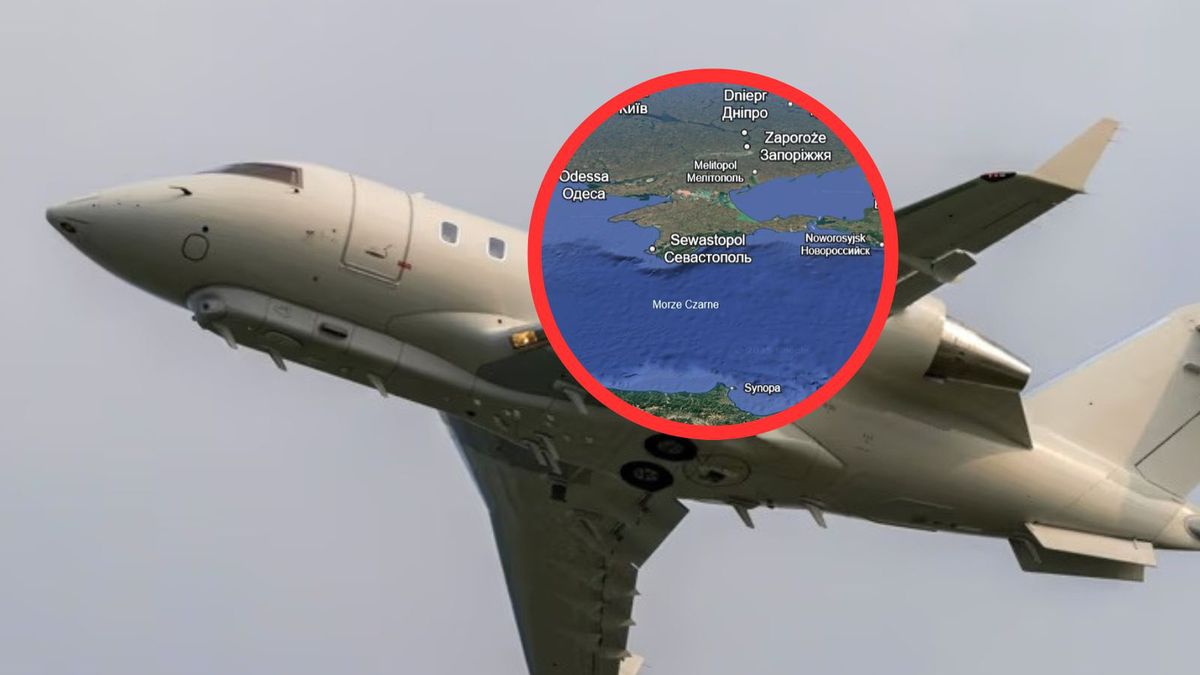 Samolot przeleciał obok Krymu