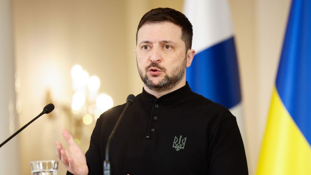 Prezydent Ukrainy Wołodymir Zełenski