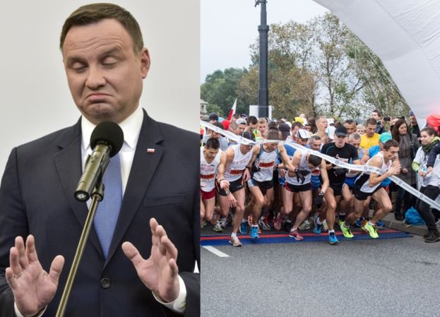Biegacze chcą ZBOJKOTOWAĆ Maraton Warszawski przez Dudę? "Najpierw wyzywa nas od "biegactwa", a teraz uczestniczymy w jego ocieplaniu wizerunku!"