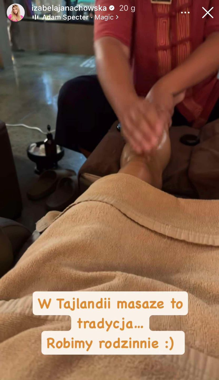 screen z Instagram (Izabela Janachowska)