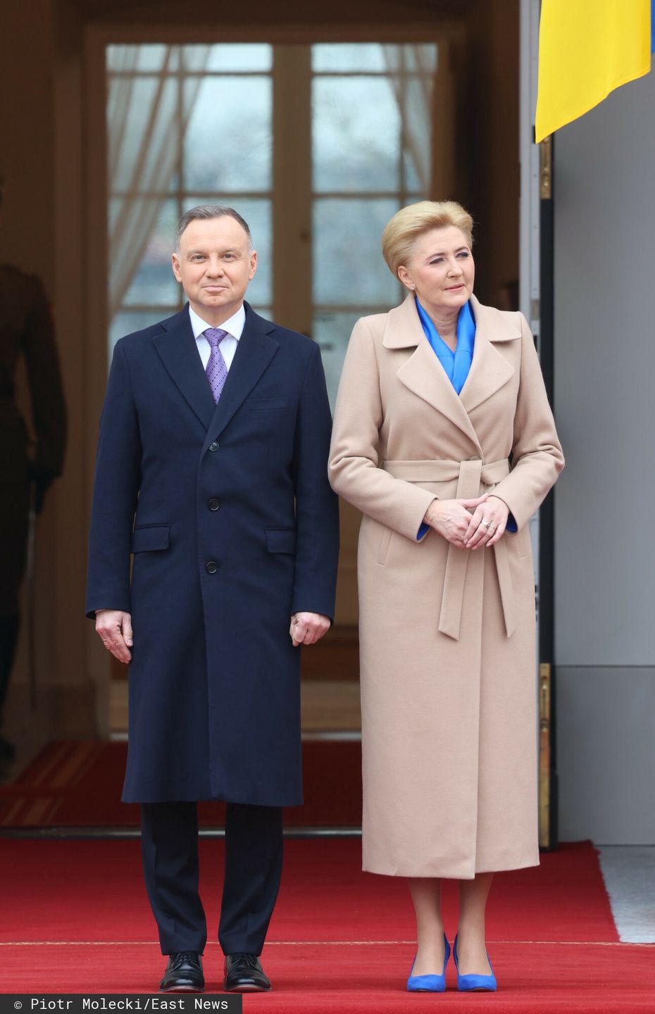 Andrzej i Agata Dudowie witają Wołodymyra i Ołenę Zełenskich w Warszawie