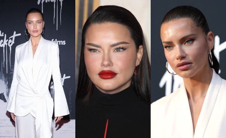 Adriana Lima shows off her CHANGED face at the premiere