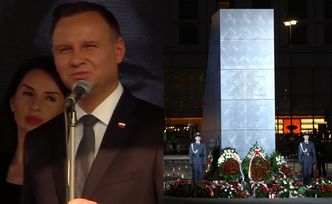 Duda na odsłonięciu pomnika smoleńskiego: "Wierzę, że będzie nas jednoczył. Jest dla wszystkich!"