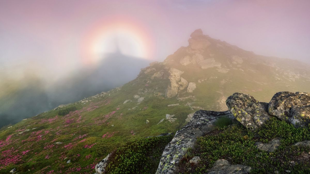 Widmo Brockenu obserwowane w górach