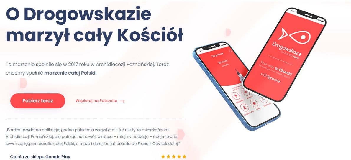 Diecezja płocka dołącza do aplikacji "Drogowskaz"