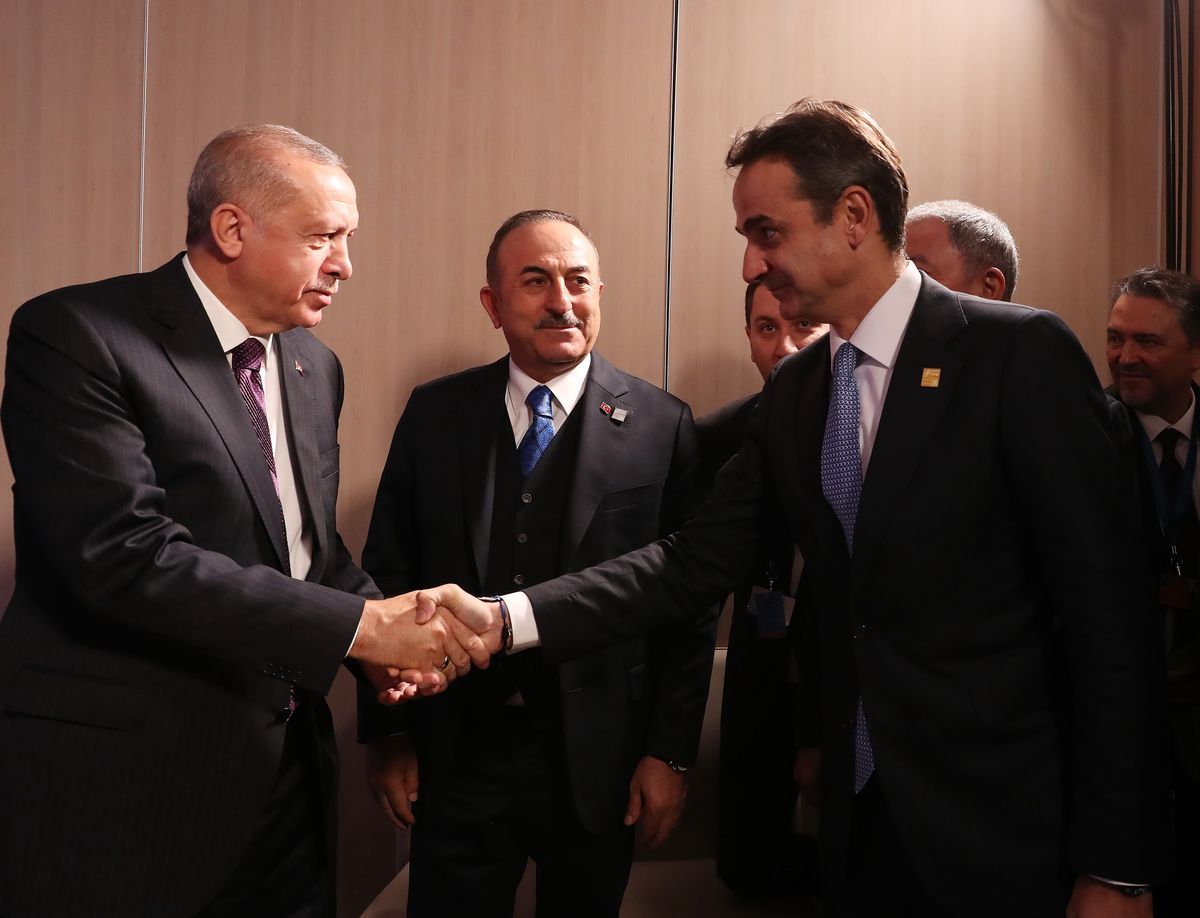   Prezydent Turcji Erdogan i premier Grecji Mitsotakis