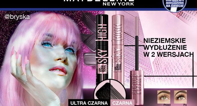 Bryska promuje nową odsłonę tuszu Maybelline
