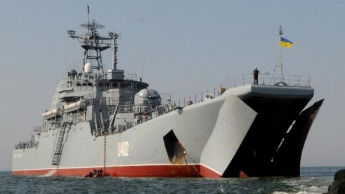 Okręt do 2014 roku należał do Rosji.