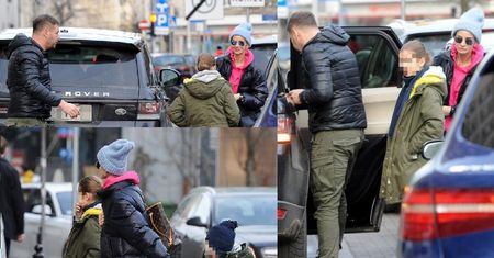 Karolak wysadza Violkę z dziećmi na środku ulicy. Tak dba o ich bezpieczeństwo?
