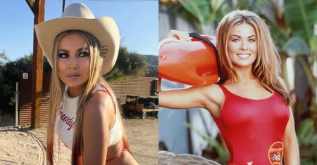 Od "Słonecznego Patrolu" do Dzikiego Zachodu: Carmen Electra w SKĄPYCH fatałaszkach podbija ranczo. Poznajecie? (ZDJĘCIA)