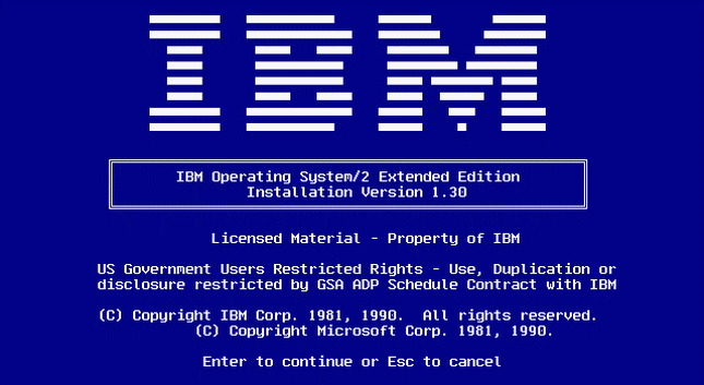 OS/2 - wspólne dzieło IBM-u i Microsoftu
